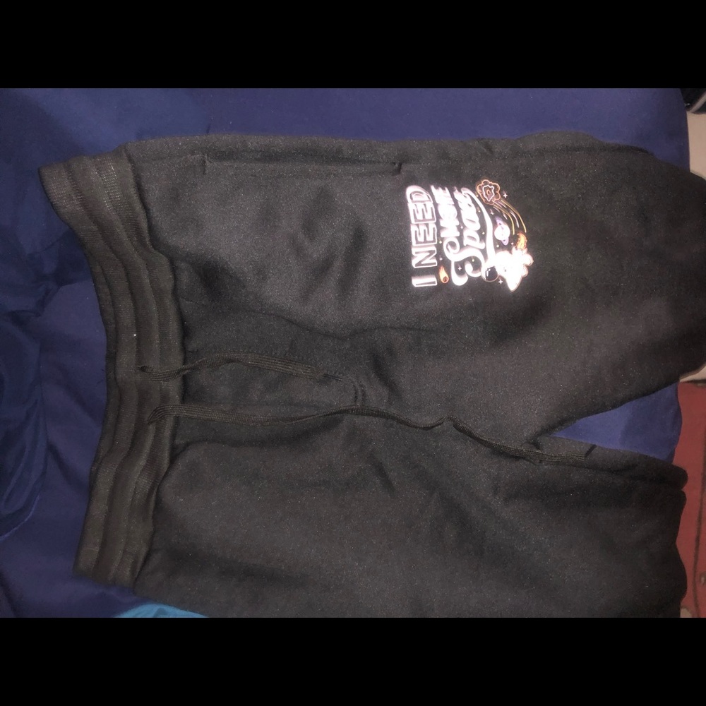 Black space sweatpants